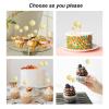 20 Pcs 3D Foam Round Balls DIY Cupcake Toppers Cake Ball Shape, Cake Insert Decor Birthday Baby Shower Wedding Anniversary Party Supplies Decoration (Khaki) view 3