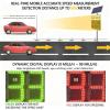 vnmudzeo Speed Display Traffic Sign with Remote,Solar Powered Traffic Safety Speed Limit Feedback Sign,for Limit Road Street School Zone Highway Parking White-60x75cm view 4