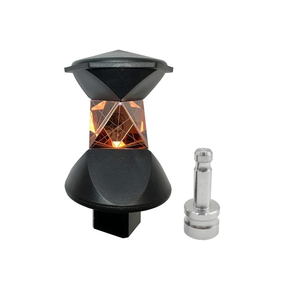 GRZ4 360 Degree Reflective Prism for Robotic Total Station Copper Coated with an Adapter and Soft Bag