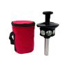 360 Degree Prism for S8 S6 Total Station with 10cm 5/8x11 Thread Extension Rod Aluminum Pole and Bag view 4