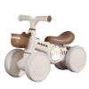 Balance Bikes for Kids 1-3 Years Old 4 Wheels Bicycle with A Front Basket Toddler Best First Birthday Gift Children Walker(Brown,with Music Lights) view 1