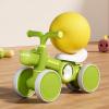 Balance Bikes for Kids 1-3 Years Old 4 Wheels Bicycle with A Front Basket Toddler Best First Birthday Gift Children Walker(Brown,with Music Lights) view 3