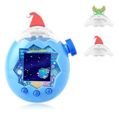 SGHLDE 2-Pack for Tamagotchi Paradise Top Cover, 3D Cute Kawaii Clear Hard Replacement Lid for Tama Paradise Accessories, DIY, Modification and Repair, Translucent Christmas*2 Styles