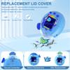 SGHLDE 2-Pack for Tamagotchi Paradise Replacement Lid, 3D Cute Kawaii Clear Hard Lid for Tama Paradise Accessories, DIY, Modification and Repair, Translucent Blue*2 Styles view 3