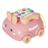 Baby Pull Toy Phone - Bunny Style Walking Car with Wheels, Interactive Learning Phone with Music | Educational Crawling Toy view 1