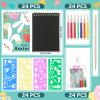 24 Pack Easter Gifts for Kids Rainbow Scratch Crafts Art Mini Coloring Books Students Classroom School Art Crafts Bulk Easter Basket Stuffers Essentials Boys Girls Party Favors view 2