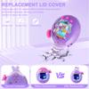SGHLDE 2-Pack for Tamagotchi Paradise Top Cover, 3D Cute Kawaii Clear Hard Replacement Lid for Tama Paradise Accessories, DIY, Modification and Repair, Translucent Purple*2 Styles view 3