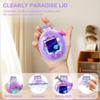 SGHLDE 2-Pack for Tamagotchi Paradise Top Cover, 3D Cute Kawaii Clear Hard Replacement Lid for Tama Paradise Accessories, DIY, Modification and Repair, Translucent Purple*2 Styles view 4