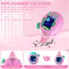 SGHLDE 2-Pack for Tamagotchi Paradise Top Cover, 3D Cute Kawaii Clear Hard Replacement Lid for Tama Paradise Accessories, DIY, Modification and Repair, Translucent Pink*2 Styles view 3