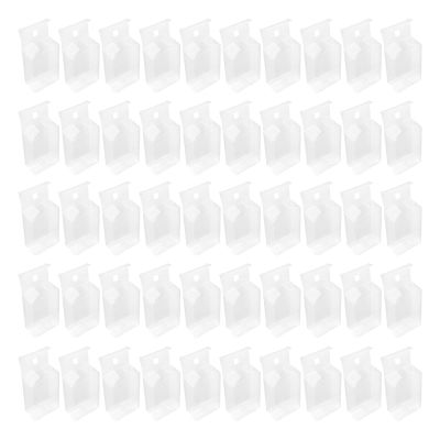 50 Pieces 1/64 Model Car Display Case Dustproof Durability Showcase Protector Accessories Clear Storage Box for Collectibles
