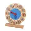 DYNWAVE Analog Teaching Clock Wooden Clock Toy Practice DIY Stem Learning Time Kids Education for Kids Elementary Boys Girls Children view 1