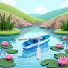 Mini Tiny Wooden Boat, Beach Style Miniature Ornament Kits for DIY Fairy Garden Dollhouse Decoration, Miniature Dollhouse Boat with Oars Canoe Model view 4