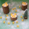 100 Pcs Mini Resin Ducks Tiny Ducks Miniature Duckies Bulk Figures for Garden Micro Landscape Home Prank Game Micro Landscape Aquarium Dollhouse Ornament DIY Handmade School (Yellow) view 4