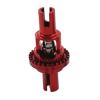 2Pcs RC Front and Rear Differential Set Accessories Part Upgrade for Wltoys 1:28 284161, Red view 2