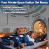 3Pcs Kids Rocket Play Tent for Boys: Pop Up Toddlers Spaceship Playhouse with Baby Crawl Tunnel, Ball Pit and Castle Tent - Children Game Tent Toys Indoor and Outdoor for Birthday view 4