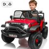 Blissride 24V Jeep Power Wheels w/Remote Control, 4WD Ride on Truck Car, 3 Speed, Bluetooth Music, Wide Seat, Spring Suspension, LED Light, Birthday for Boys Girls Toddler (D-Red) view 1