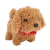 Diydeg Electronic Plush Puppy Dog Toy, Interactive Walking Barking Tail Wagging Cute Companion Animal with and Sounds for Kids Toddlers Age 3 and Up (Brown) view 1