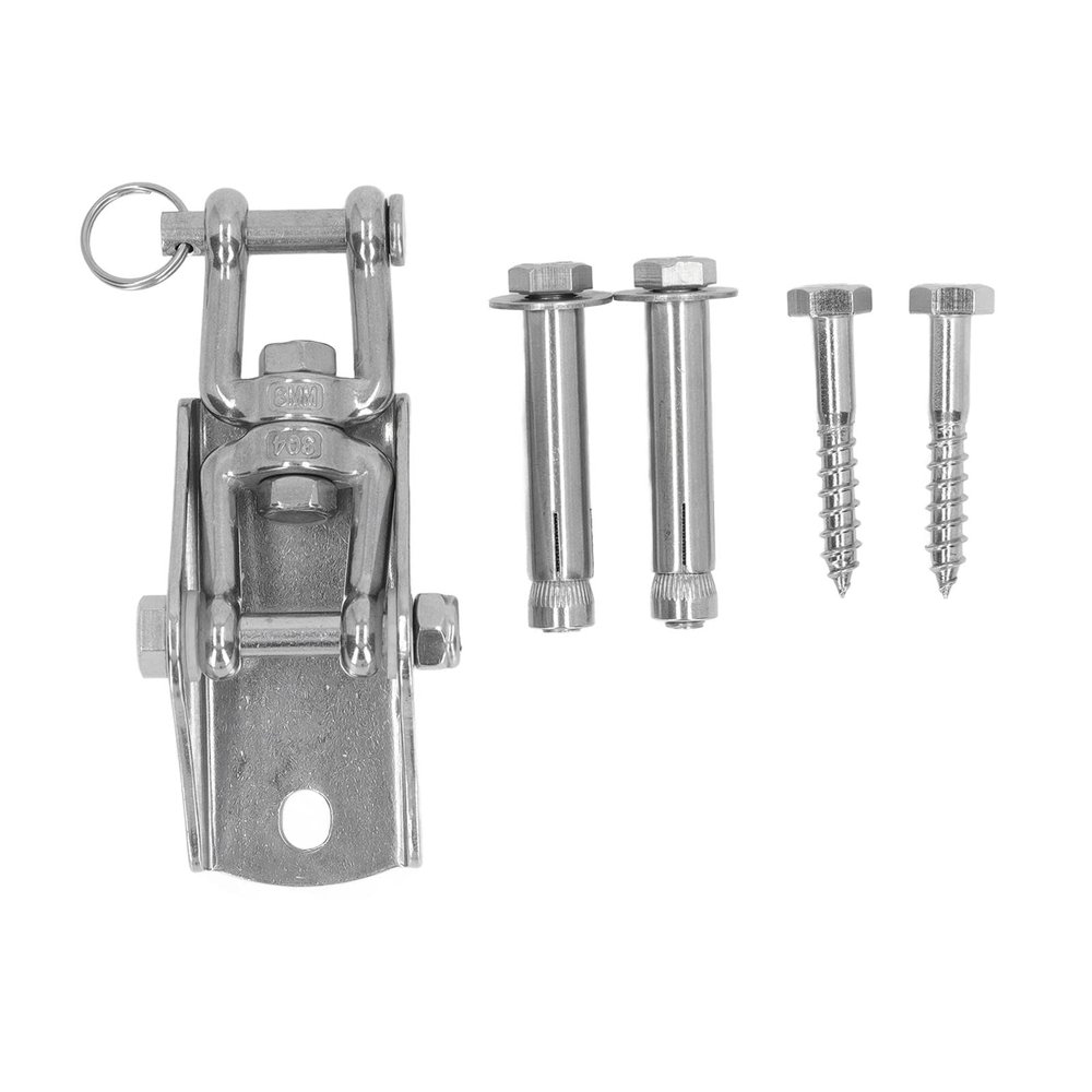 304 Stainless Steel Hanging Kit, Ceiling Hanging Kit for Swing Chair Hammock, Quiet Suspension Plate with Fixing Hook, Heavy Duty Yoga Pilates Hardware for Indoor Outdoor Use