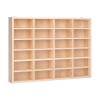 1/64 Scale Toy Car Display Case, Wall Mounted, Home Decor Wood Showcase Modern Organizer 24 Grids for Collectibles Figurines view 1
