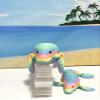 2pcs 3D Printed Manatee, Full Articulated Flexible Fidget Toys, Mother and Child Sea Animal Creatures, Stress Relief Fidget Toy, Desk Decor - AM001-MC-RAINBOW view 2