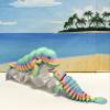 2pcs 3D Printed Manatee, Full Articulated Flexible Fidget Toys, Mother and Child Sea Animal Creatures, Stress Relief Fidget Toy, Desk Decor - AM001-MC-RAINBOW view 3