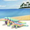 2pcs 3D Printed Manatee, Full Articulated Flexible Fidget Toys, Mother and Child Sea Animal Creatures, Stress Relief Fidget Toy, Desk Decor - AM001-MC-RAINBOW view 4