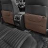 BAWPMAQY 2 Pcs Car Seat Kick Mat Leather Protectors for Mitsubishi Eclipse Cross 2018-2025, Universal Seat Back Anti-Kick Anti-Scratch Waterproof Resistant with Storage Pockets, D/Coffee view 1