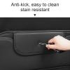 BAWPMAQY 2 Pcs Car Seat Kick Mat Leather Protectors for Mitsubishi Eclipse Cross 2018-2025, Universal Seat Back Anti-Kick Anti-Scratch Waterproof Resistant with Storage Pockets, D/Coffee view 3