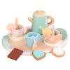 Tea Sets for Toddlers 3-5, Wooden Tea Set, Safe Wooden Party Set with Teapot, Cup, Dessert Toys, Role Play Toys for Girls Boys Pretend Play Ages 3+ view 1