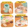 Tea Sets for Toddlers 3-5, Wooden Tea Set, Safe Wooden Party Set with Teapot, Cup, Dessert Toys, Role Play Toys for Girls Boys Pretend Play Ages 3+ view 4