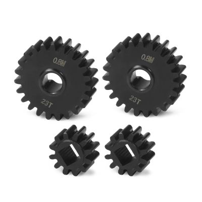 0.8M 21T/14T 23T/12T Overdrive Portal Gear Set for 1/10 RC Rigs Crawler Axial for Ca-Pra F9 Axle Upgrade Parts(23T 12T)