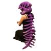 3D Dinosaur Skeleton Costume, Plush Dino Outfit, Realistic Halloween Dino Skeleton Costumes, Themed Skull Cosplay Props (Purple, Big) view 1