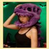 3D Dinosaur Skeleton Costume, Plush Dino Outfit, Realistic Halloween Dino Skeleton Costumes, Themed Skull Cosplay Props (Purple, Big) view 3