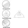 50 Pcs Clear Card Stands, Triangular Display Holders for Game Cards, Photos, Menus, Table Number Signs - Transparent Acrylic Card Holders for Board Games & Decor view 3