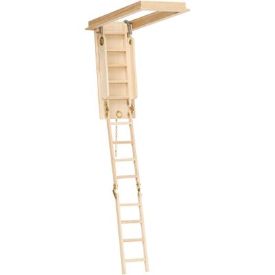 1/12 Scale Miniature Folding Attic Ladder  Dollhouse Furniture Mini Wooden Step Stairs, Small Decorative Staircase for Dollhouse Scene, DIY Accessories, Landscape and Home Decor