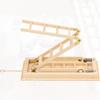 1/12 Scale Miniature Folding Attic Ladder  Dollhouse Furniture Mini Wooden Step Stairs, Small Decorative Staircase for Dollhouse Scene, DIY Accessories, Landscape and Home Decor view 4