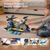 VEVOR Motorcycle Engine Toy, 25 Pieces, Motorcycle Mechanic Toy with Removable Parts, Lights & Sounds, Simulated Riding & Track Racing, Kids Mechanic Workshop Set for Toddler 3 Years and Up, Yellow view 4