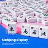 Aomercare American Mahjong Tiles Set, 166 White Tiles, 4 Color Racks & Pushers, Complete Western Mahjong Set with Blue Carrying Bag for Beginners & Experts (Blue) view 4