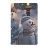 Qilmy Christmas Snowman Stretchy Fitted Crib Sheet for Boy Girls, Soft Cozy Unisex Baby Nursery Bedding Sheet for Standard Crib Mattress, 27 x 39 Inch view 2