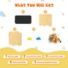 DOLEMODUO Wooden Climbing Wall, Kids Indoor Climbing Wall Panels with 12 Rock Holds, Montessori Climbing Toy for Playroom & Home Gym, Aged 3+ view 4