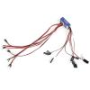 12 LED Kit for 110/ Scale RC Car, RC Lighting Kit with Simulation Steering Brake, Super Bright 12 LED Lights for AX10 CC01, Improved Circuit Board for Saving view 1
