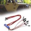 12 LED Kit for 110/ Scale RC Car, RC Lighting Kit with Simulation Steering Brake, Super Bright 12 LED Lights for AX10 CC01, Improved Circuit Board for Saving view 3