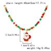 AIKETE New 2025 Handmade Colorful Rice Beads Christmas Necklace One Set 4Pcs,Christmas Jewelry Accessories For Women, Girl Xmas Gift Jewelry view 3