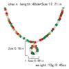 AIKETE New 2025 Handmade Colorful Rice Beads Christmas Necklace One Set 4Pcs,Christmas Jewelry Accessories For Women, Girl Xmas Gift Jewelry view 4