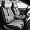 QUFEI Pickup Truck Seat Covers for Baja,for Subaru Baja 2003-2006,Leather Front Seat Covers,Airbag-Compatible Car Seat Protectors,Waterproof Seat Cover(Black+Gray,2PCS/with Pillows) view 1