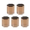 5Pcs Dolls Storage and Presentation Shelf Clear View Figures Stand Toy Collector Rack Minifigure Display Case Clear View Storage view 1