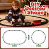 HIGHMALL 15-Piece christmas tree train Set with Smoke, Sound & Lights - Fancy Track & Vintage Passenger Carriages for Christmas, Steam Kids Train Set Around Christmas Tree for Kids Ages 3-8 Boys Gifts view 4