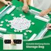 4PCS Mahjong Tile Rack & Pusher with Luxury Gold Leopard Skin Exotic Animal Skin Golden Texture Mahjong Bag, Clear Acrylic All-in-One Tile Racks with Built-in Push Rods for American Mahjong Sets view 4