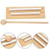Tabletop Chimes with , Musical Toy, 2 Pole Educational Percussion Instrument, Aluminum Tube and Beech Wood Desktop for , and Musical view 2