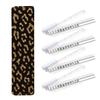4PCS Mahjong Tile Rack & Pusher with Fashion Seamless Gold Glitter Leopard Fur Texture Sparkle Mahjong Bag, Clear Acrylic All-in-One Tile Racks with Built-in Push Rods for American Mahjong Sets view 1